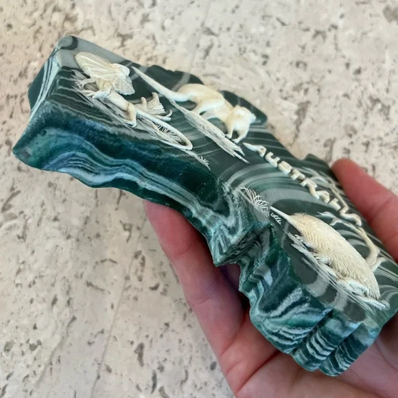 VTG Australian Marble Stone Paperweight - Picture 3 of 7